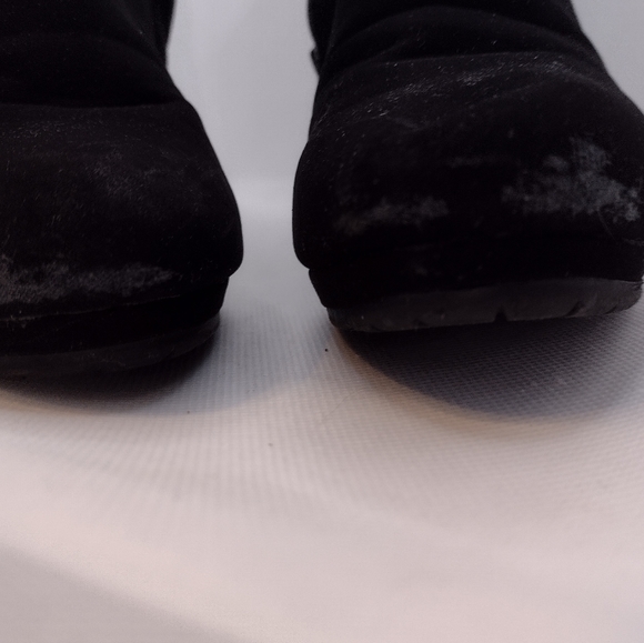 Mari A. Zip up half boots black suede size 6 women's teens - Picture 4 of 12